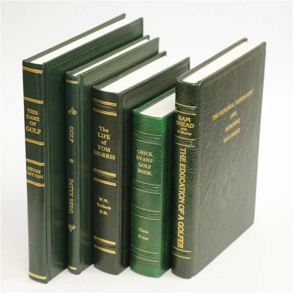 1984-1985, 1987-89 Ltd Ed Memorial Honoring Books - Snead, Evans, Tom Morris, Berg & Cotton