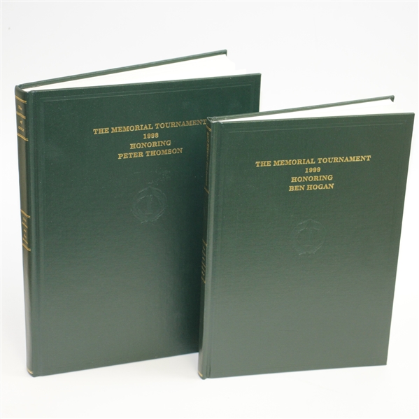 1998 & 1999 Ltd Ed Memorial Books Honoring Peter Thomson & Ben Hogan