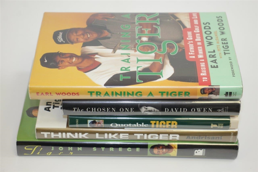 'Quotable Tiger', 'Tiger', 'Training A Tiger', 'The Chosen One' & 'Think Like Tiger' Books