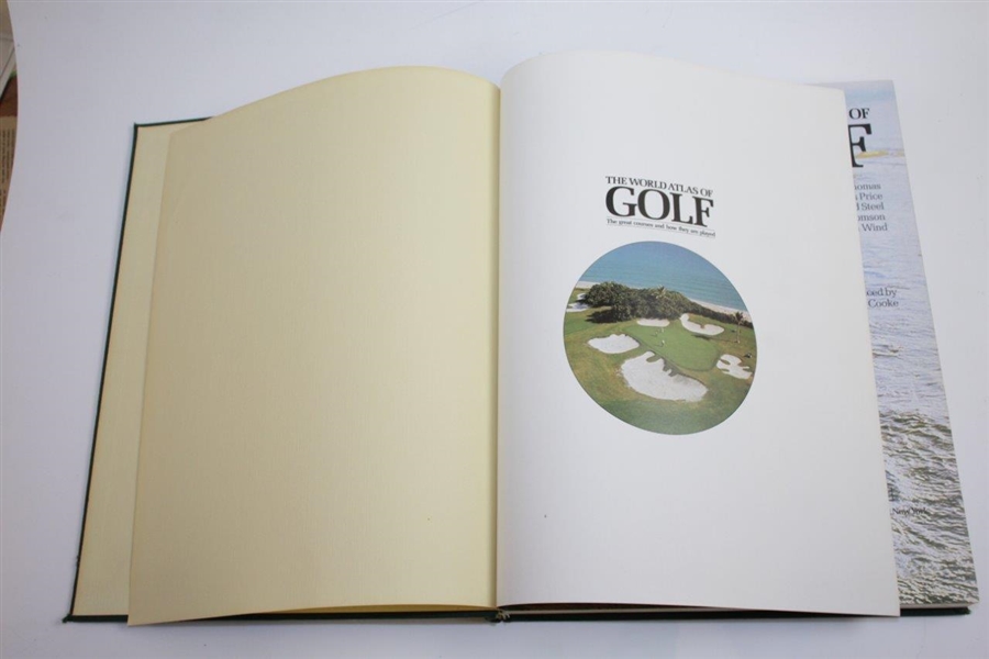1976 'The World Atlas of Golf' Book by Pat Ward-Thomas & Charles Price with others