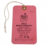 1955 Masters Tournament Final Round Ticket #1977 with Original String - Top Condition Example!