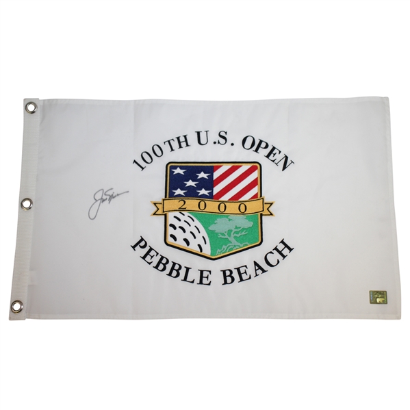 Jack Nicklaus Signed 2000 US Open at Pebble Beach White Flag GOLDEN BEAR cert#04313
