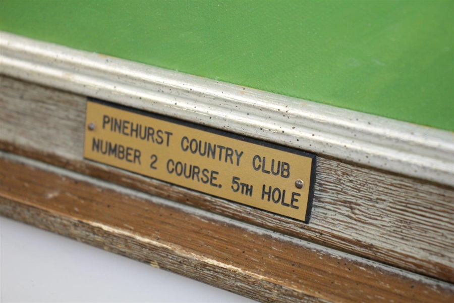 Pinehurst 2 Course 5th Hole Original Oil On Board Painting Signed by Artist Mil Radler - 1979