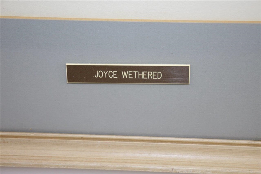 Original Joyce Wethered Sketch Signed by Artist J. McQueen - Framed