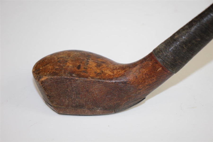 Circa 1900 Robert Simpson Spliced Head Wood Shafted Wood with Shaft Stamp