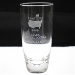 1998 Masters Awarded Eagle Hole #13 Crystal Highball Glass - Mark Calcavecchia Collection