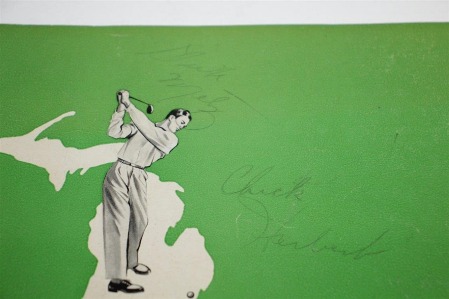 Lloyd Mangrum, Oliver, Harbert, & Metz Signed 1947 PGA Championship Program JSA ALOA