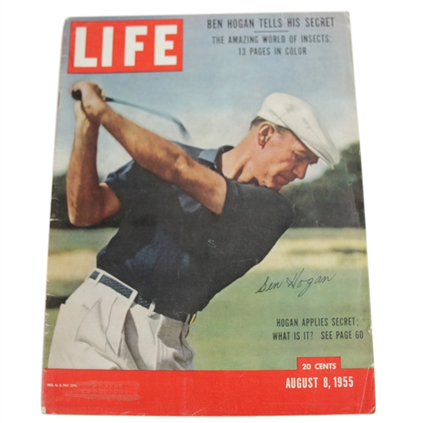 Ben Hogan Signed August 8, 1955 Large LIFE Magazine JSA #Z90525