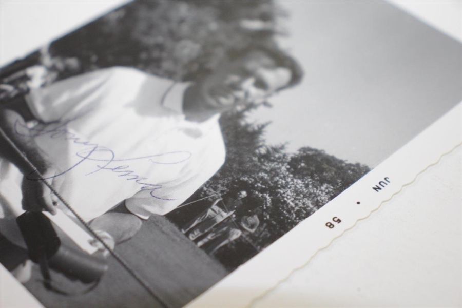 Tony Lema Signed Original 1958 Black & White Photo FULL JSA #Z97568
