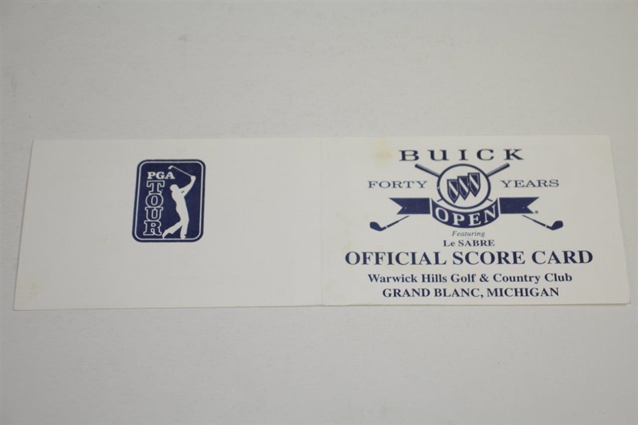 Tiger Woods Signed Used 1998 Buick Open Official Scorecard - 2nd Rd PSA/DNA #H50307