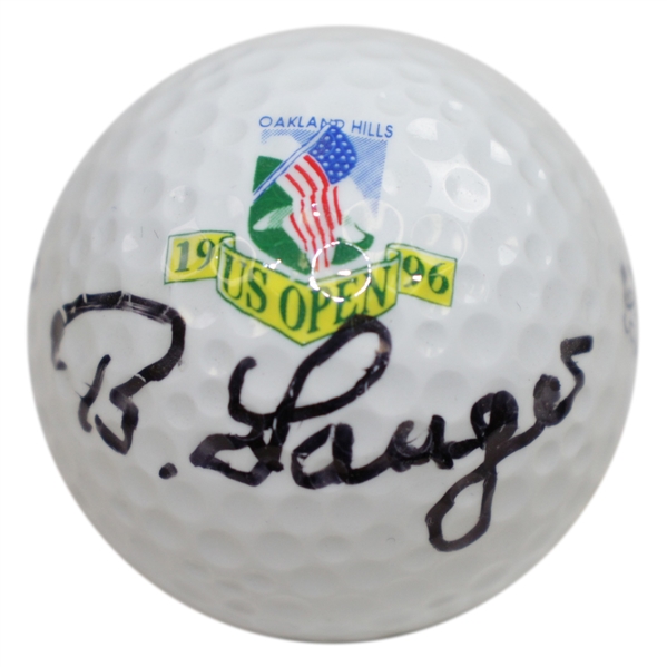 Bernhard Langer Signed 1996 US Open Logo Golf Ball JSA ALOA