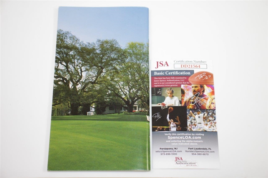 Arnold Palmer Signed 2004 Masters Tournament Spectator Guide JSA #DD21564