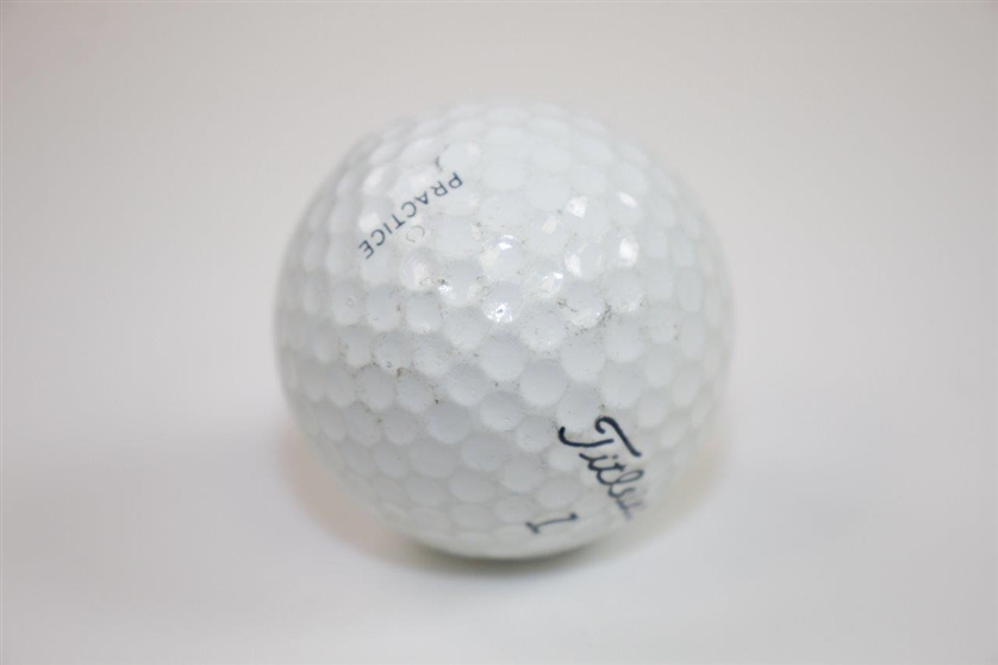 Arnold Palmer Signed Titleist Practice Logo Golf Ball FULL JSA #BB18152