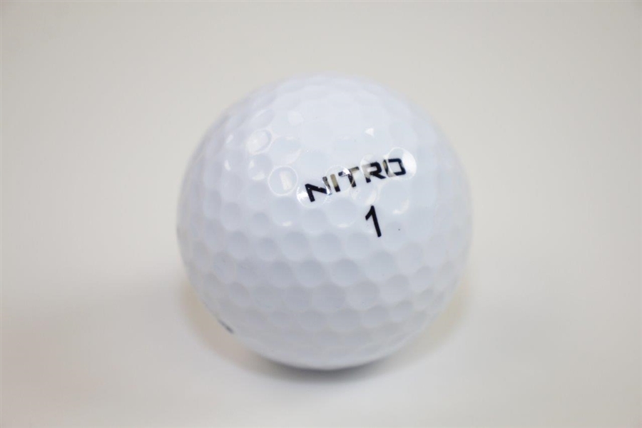 Jack Nicklaus Signed Nitro Logo Golf Ball JSA ALOA
