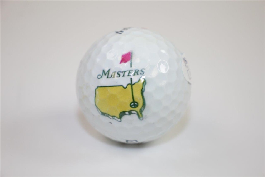 Rickie Fowler Signed Masters Logo Golf Ball JSA #V16284