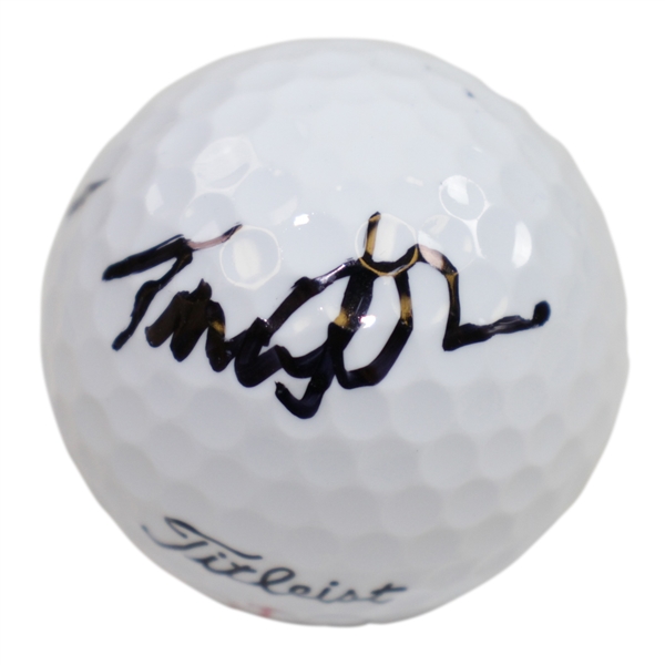 Tom Watson Signed Titleist Logo Golf Ball JSA #U42258