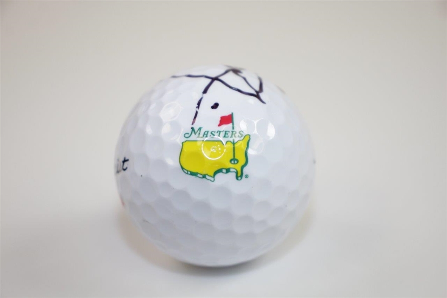 Xander Schauffele Signed Masters Logo Golf Ball JSA #CC66630