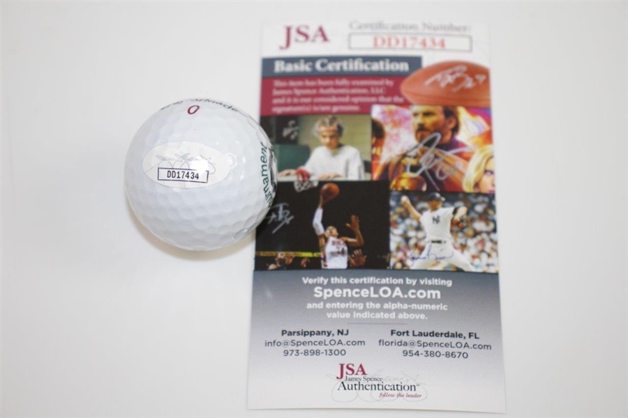 Jordan Spieth Signed Memorial Tournament Logo Golf Ball JSA #DD17434
