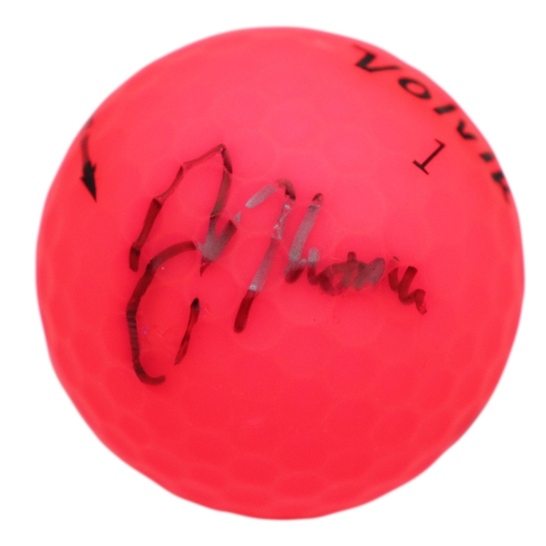 Justin Thomas Signed Pink USA Logo Golf Ball JSA #V16576