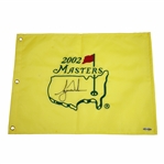 Tiger Woods Signed 2002 Masters Embroidered Flag UDA SHO 35230