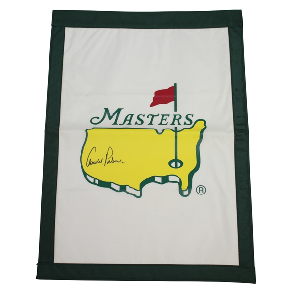 Arnold Palmer Signed Masters Undated Garden Flag FULL JSA #Z05171