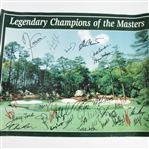 31 Masters Champions Signed Legendary Champions of the Masters Poster JSA ALOA