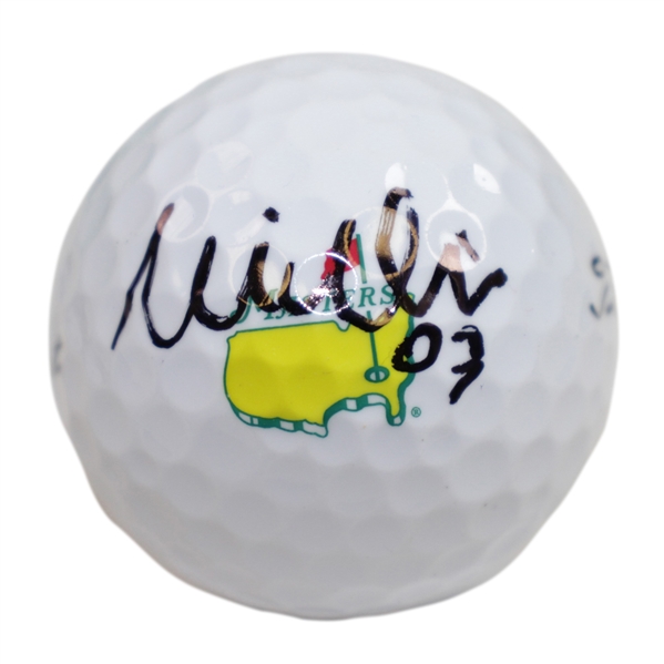 Mike Weir Signed Masters Logo Golf Ball with '03' Notation JSA ALOA
