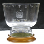 Ken Venturis 1956 Masters Tournament Iron Play Contest Large Crystal Glass Bowl