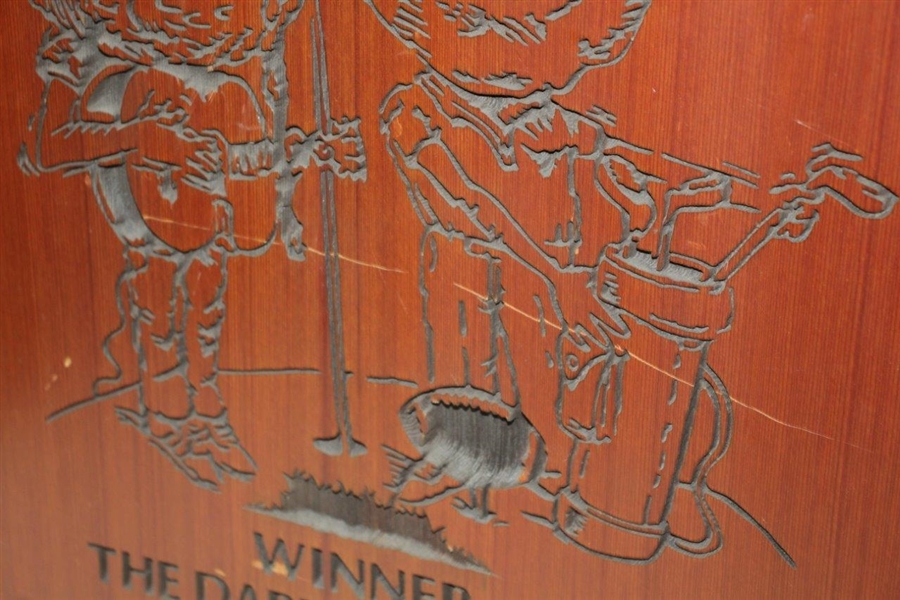 Willie Nelson & Darrell Royal Celebrity Invitational Golf Tournament Engraved Wood Picture
