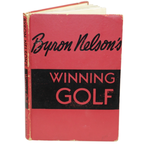 Ken Venturi's Personal 1956 Byron Nelson Signed & Inscribed Book Favorite Pupil JSA ALOA