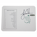Tiger Woods Signed Augusta National Golf Club Original Scorecard UDA #SHO35214