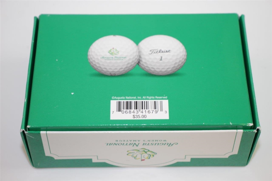 Half-Dozen Augusta National Women's Amateur Undated Titleist Logo Golf Balls in Box - Unused
