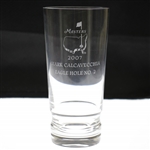 2007 Masters Awarded Eagle Hole #2 Crystal Highball Glass - Mark Calcavecchia Collection