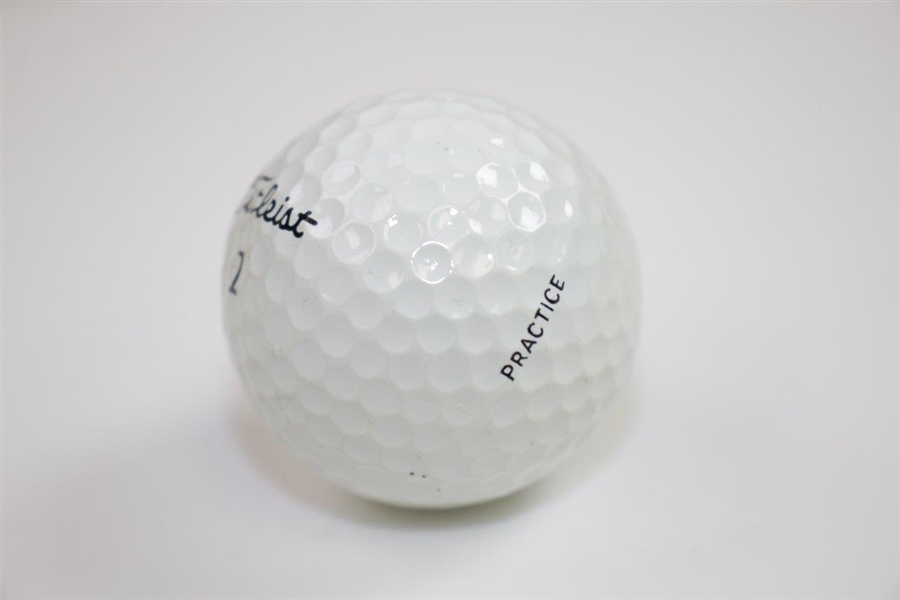 Tiger Woods Signed Titleist 1 Tour Balata Logo Practice Golf Ball FULL JSA #X04145