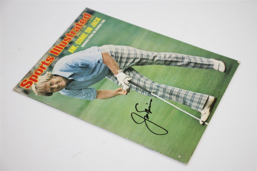 Jack Nicklaus Signed August 18, 1975 Sports Illustrated Magazine JSA #H68907