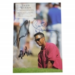 Tiger Woods, Butch Harmon, & Fluff Signed 1997 OPEN Magazine Page FULL JSA #X61190