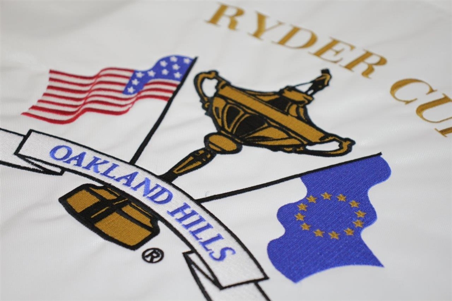 2004 Ryder Cup Matches at Oakland Hills Embroidered White Flag