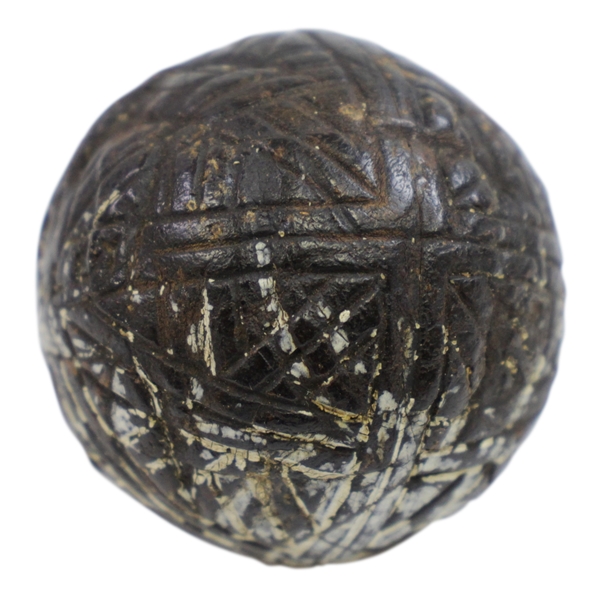 Circa 1870 Henley Union Jack Flag Golf Ball - Very Scarce
