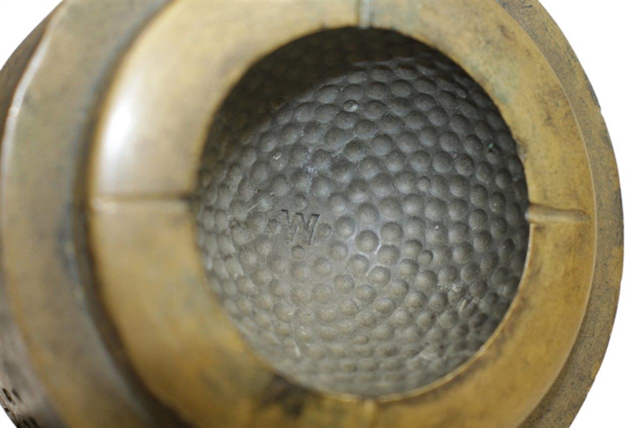 Vintage 'W' Bramble Pattern Golf Ball Mold - P. Patent No. 11917