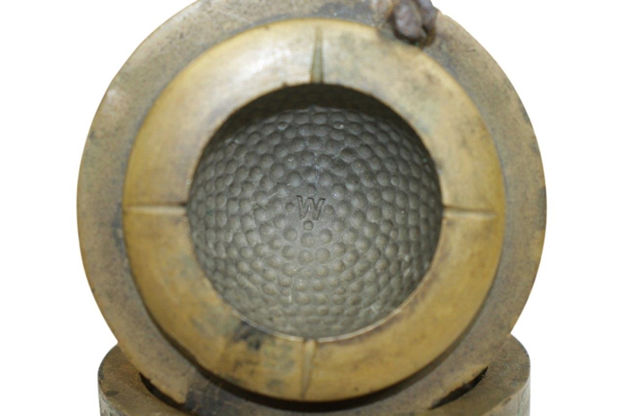 Vintage 'W' Bramble Pattern Golf Ball Mold - P. Patent No. 11917