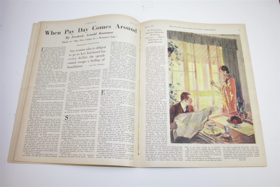 1924 Liberty Magazine 'How Bobby Jones Overcame His Temper' - June 7th