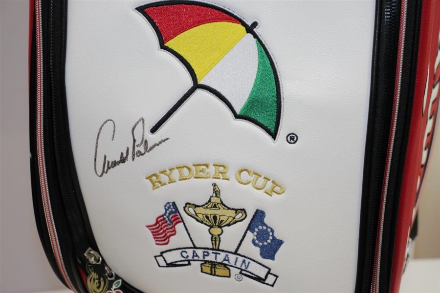 Arnold Palmer Signed Callaway Arnold Palmer Ryder Cup Captain Full Size Golf Bag JSA ALOA
