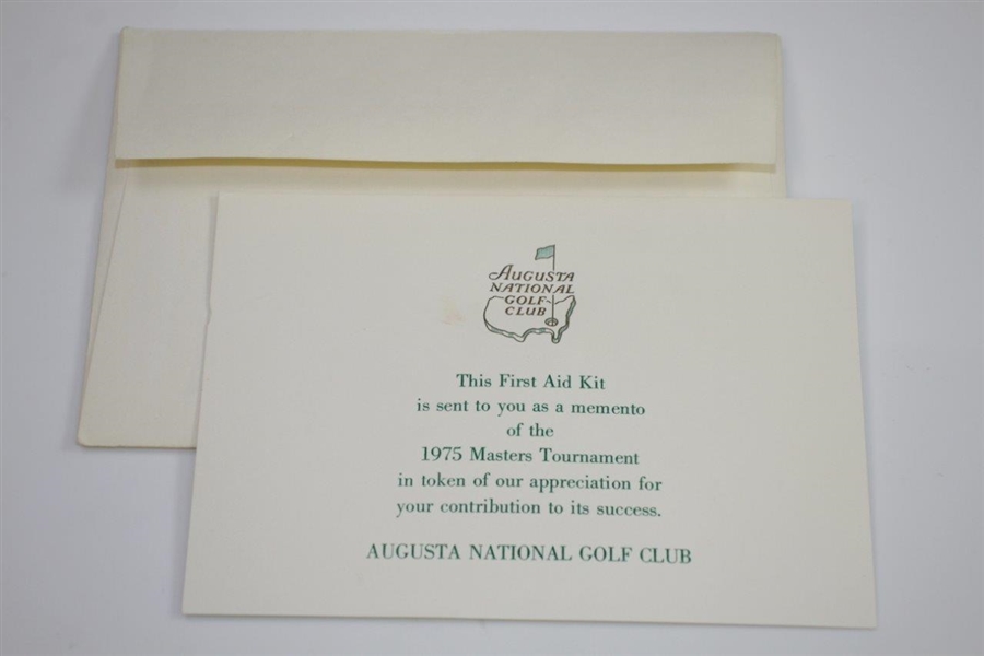 1975 Masters Tournament Contestant Gift - First Aid Kit