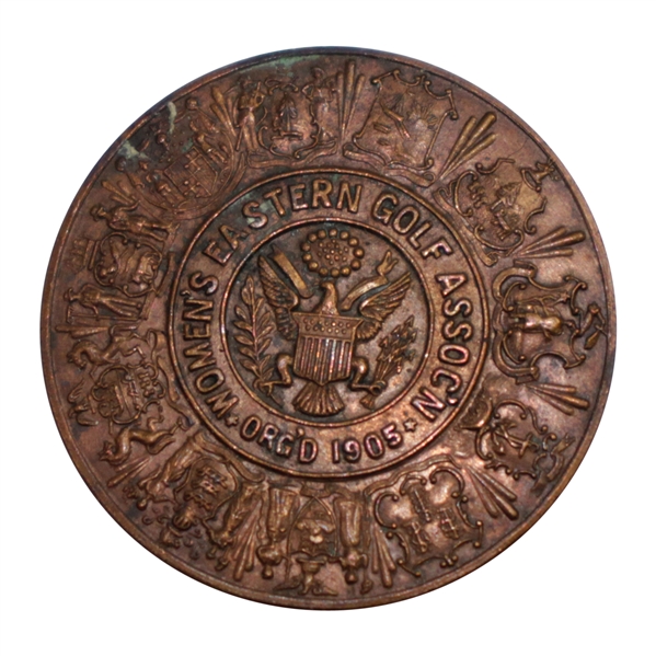 Woman’s Eastern Golf Assoc. Medal Depicting the State Seals of the WEGA Surrounding USA Seal