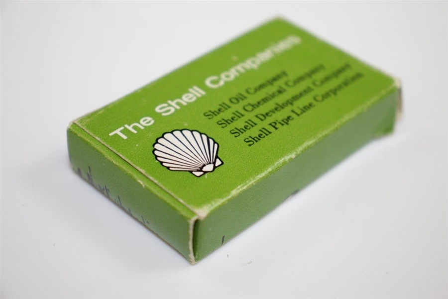 Classic Shell's Wonderful World of Golf Ball Markers in Original Vibrant Green Box