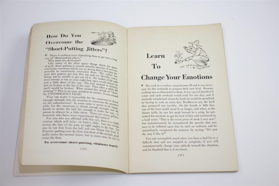 1941 'Better Golf with Brains' Book by Alex Pendleton - Loose Spine