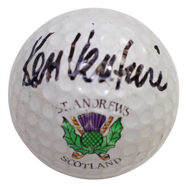 Ken Venturi Signed St. Andrews Scotland Harrods Logo Golf Ball JSA ALOA