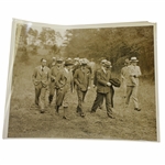 Early 1930s Augusta National Golf Club Type 1 Original Photo of Bobby Jones & Others Surveying Grounds