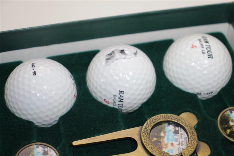 Ken Venturi's 'The Great Rally' Commemorative Golf Balls, Divot Tool, & Ballmarkers