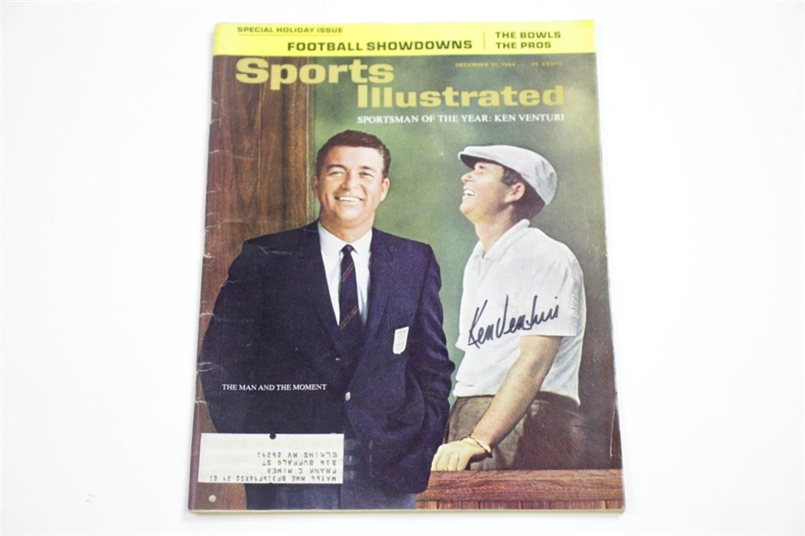 Ken Venturi's Personal Signed Sports Illustrated Magazines - June 1964, Dec 1964, & June 1966 JSA ALOA 